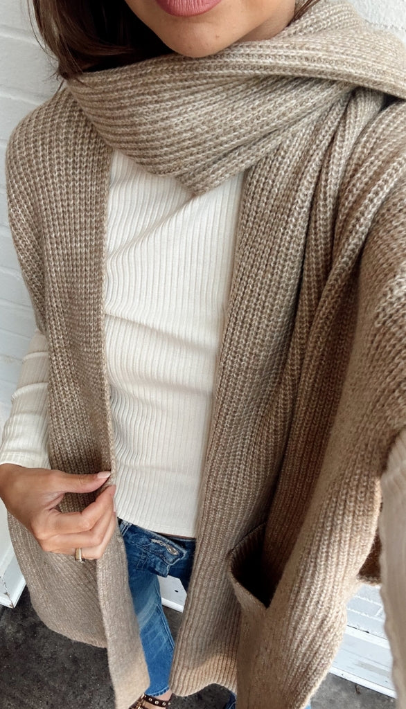 Brienne Scarf Poncho Cardigan