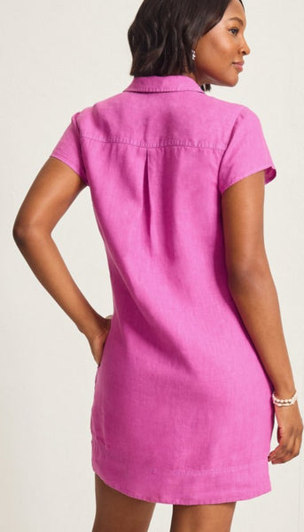 Two Palms Short Sleeve Collared Dress