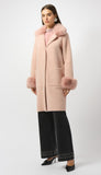 Faux Fur Sweater Coat