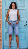 Brooke Wide Denim Jorts