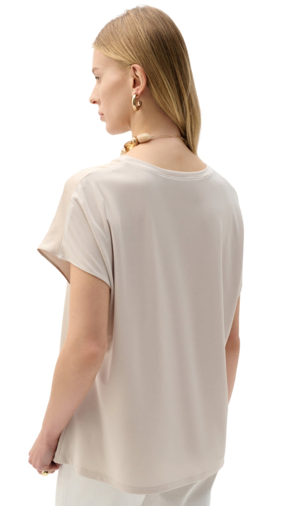 Satin & Silky Knit Straight Top