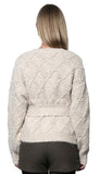 Bonnie Pompom Belted Cardigan