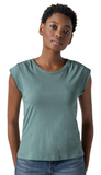 Shirred Shoulder Tee