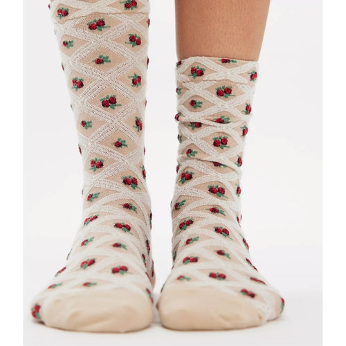 Floral Jacquard Trouser Sock