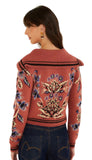 Floral Beauty Tapestry Knit Cardigan