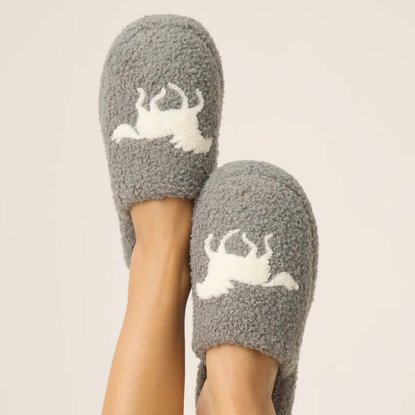 Teddy Sherpa Slippers-Horse