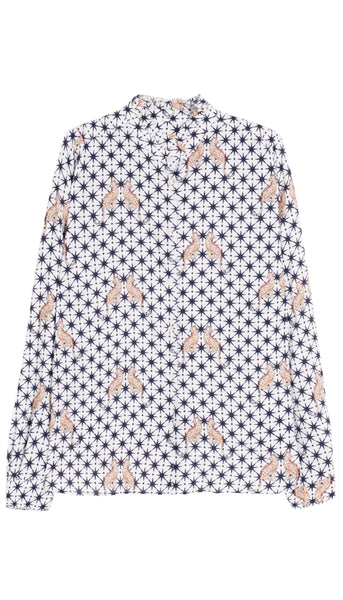 Blouse With Leopard & Star Print