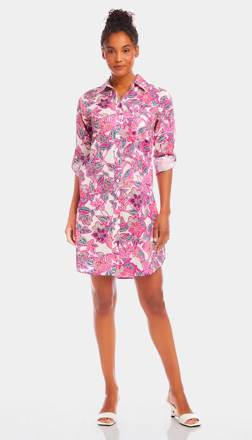 Floral Print Shirtdress