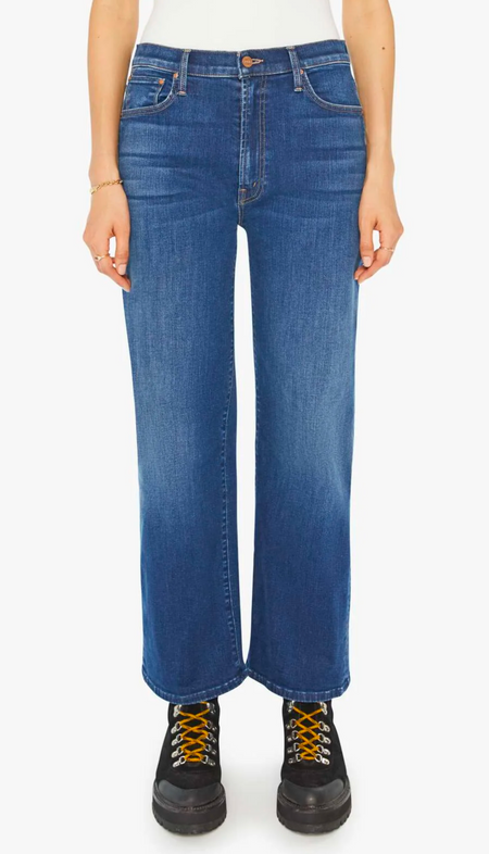 Audrey Pull On Flare Jeans - Dark Night