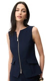 Fitted Vest With Front Zipper