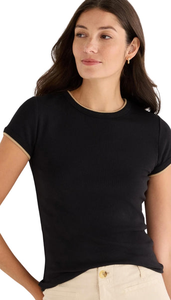 Perfect Knit Rib Double Layer Tee