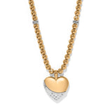 Meridian Pet Wave Heart Gold Necklace