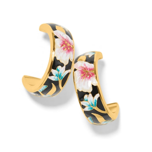 Botanique Butterfly Gold Hoop Earrings