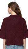 Nadya Alpaca Blend Boxy Polo Short Sleeve