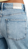 Nica High Rise Barrel Short - Classic Blue