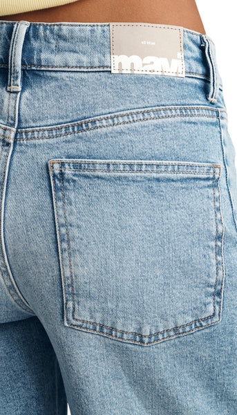 Nica High Rise Barrel Short - Classic Blue