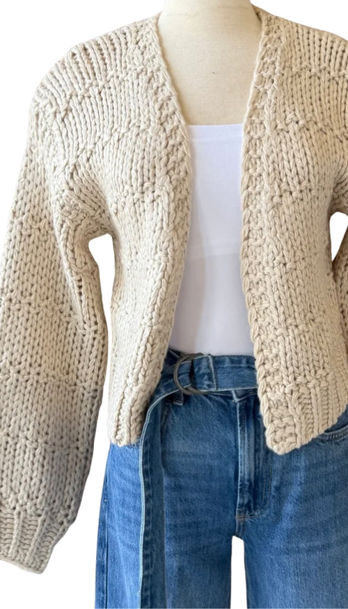 Innerbloom Handknit Open Cardigan