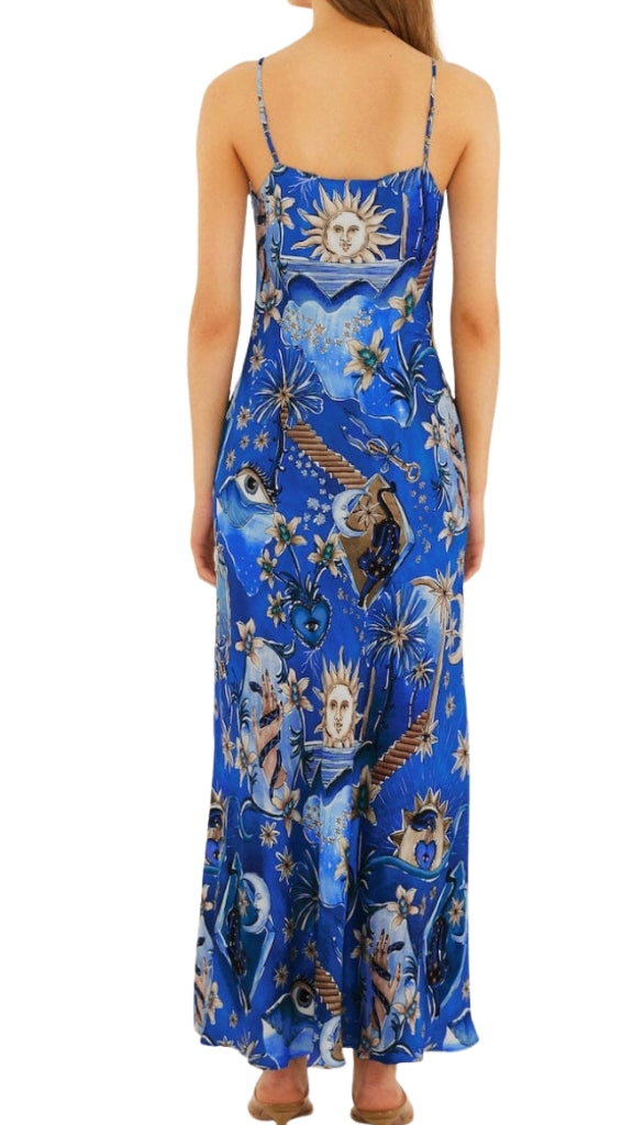 Mystical Blue Maxi Dress