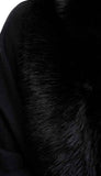 Faux Fur Cape With Fringe