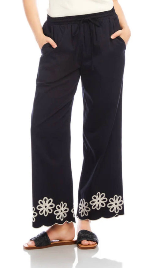 Scallop Drawstring Pants