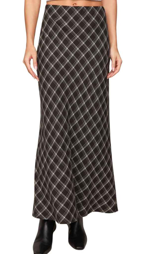 Europa Plaid Skirt
