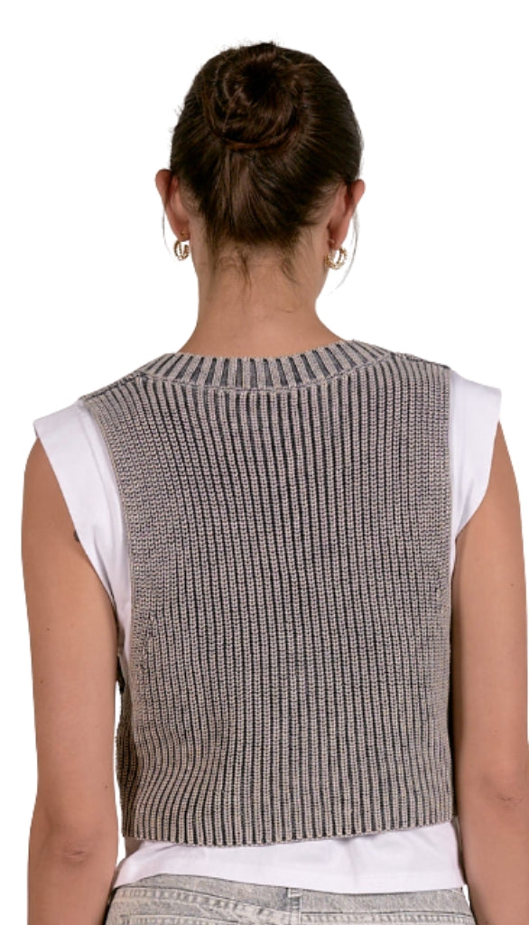 Sleeveless Sweater Layered