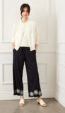 Scallop Drawstring Pants