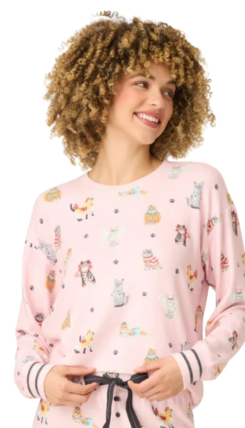 Long Sleeve Feline Spooky