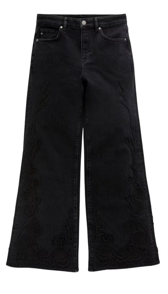 Saige Wide Leg-Mid Rise Fit - BeBop