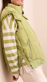 Quilted Vest With Removable Hood