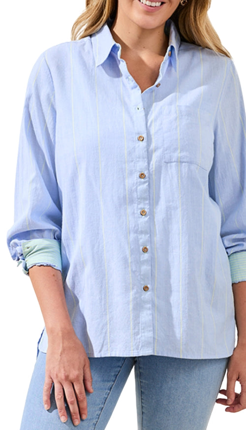 Long Sleeve Button Front Shirt