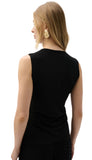 Silky Knit Fitted Wrap Top