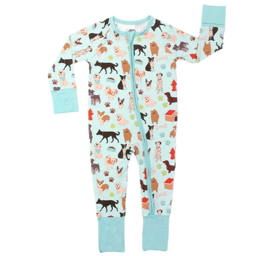 Dogs Bark Convertible Pajamas 3-6M