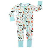 Dogs Bark Convertible Pajamas 3-6M