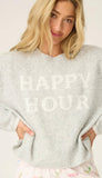 Long Sleeve Crew-Happy Hour
