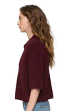 Nadya Alpaca Blend Boxy Polo Short Sleeve
