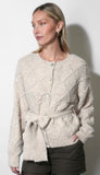Bonnie Pompom Belted Cardigan