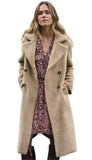 Long Bonded Fur Teddy Coat