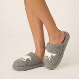 Teddy Sherpa Slippers-Horse