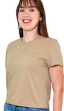 Jackie Raw Edge Crew Neck Tee