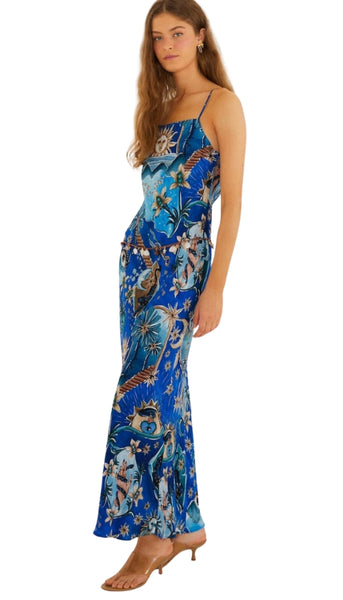 Mystical Blue Maxi Dress
