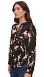 Long Sleeve Round Hem Button Down