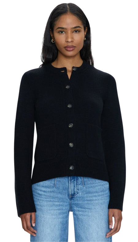Grey Mix Ground Intarsia Rib Sweater