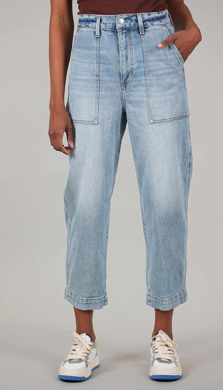90'S Crop Mid Rise Loose Straight - Oblique