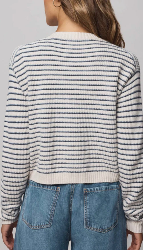 Amber Stripe Crop Cardigan
