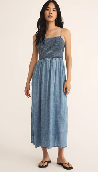 Bayside Chambray Maxi Dress