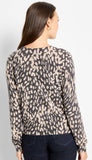 Wild Dot Buttoned Up Pullover