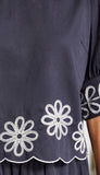 Embroidered Scallop Top