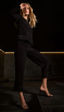 Silky Knit Culotte, Fringe Hem