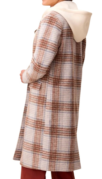 Car Coat With Removable Hood